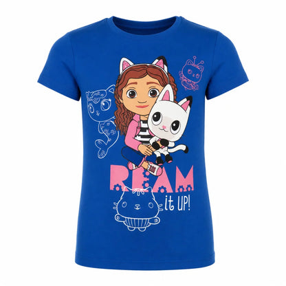 Print-Shirt Gabby’s Dollhouse Netflix Gabbys Mädchen Kinder T-Shirt Shirt 100% Baumwolle - WS-Trend.de