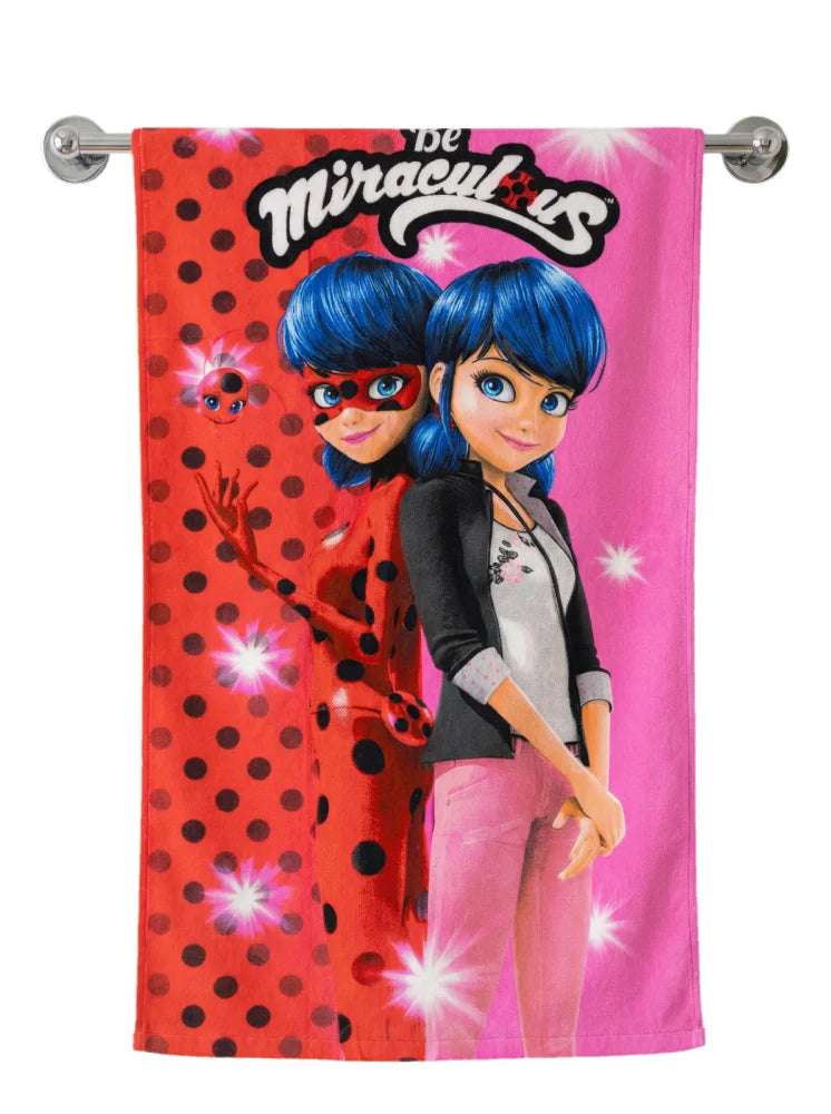 Ladybug Miraculous - Handtuch Badehandtuch Badetuch XL Strandtuch 70 x 140 cm - WS-Trend.de