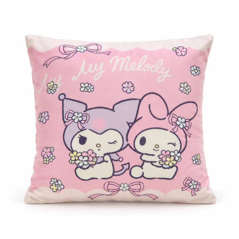 Kuromi und My Melody Wendekissen Polyester Rosa 40x40 cm - WS-Trend.de