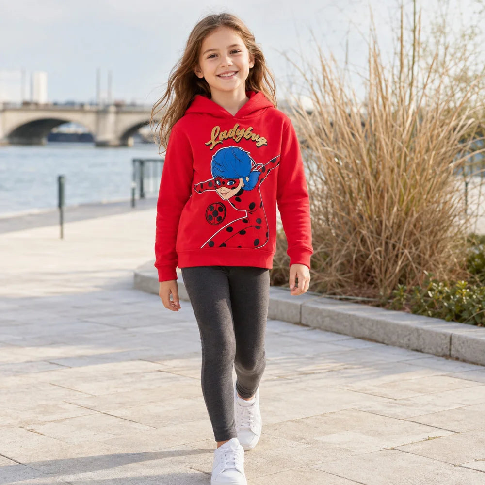 Kapuzenpullover Miraculous - Ladybug Kinder Fleece Hoodie Gr.104-128 - WS-Trend.de