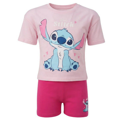 Disney Lilo und Stitch Kinder Mädchen Schlafanzug Pyjama Shirt Hose Gr. 92-128 - WS-Trend.de