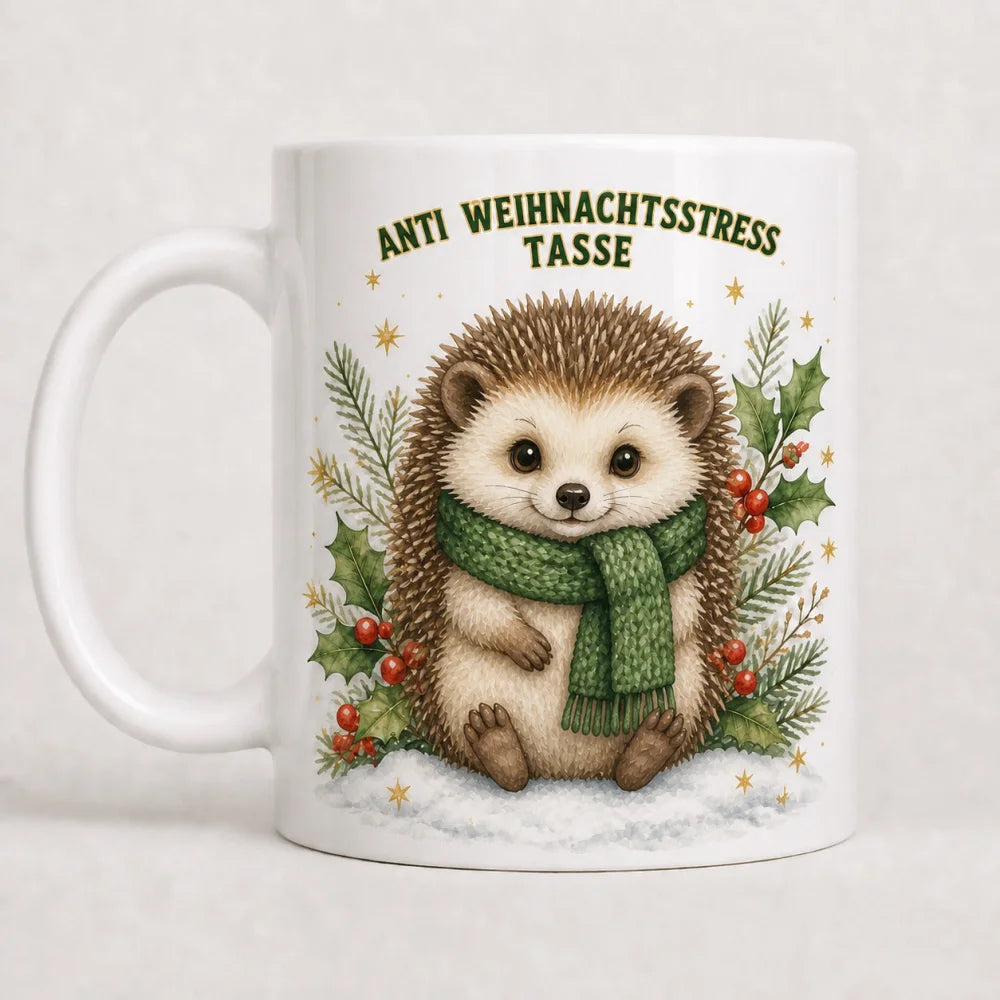 Anti Weihnachtsstress Tasse Weihnachten – Tiere Aquarell - WS-Trend.de
