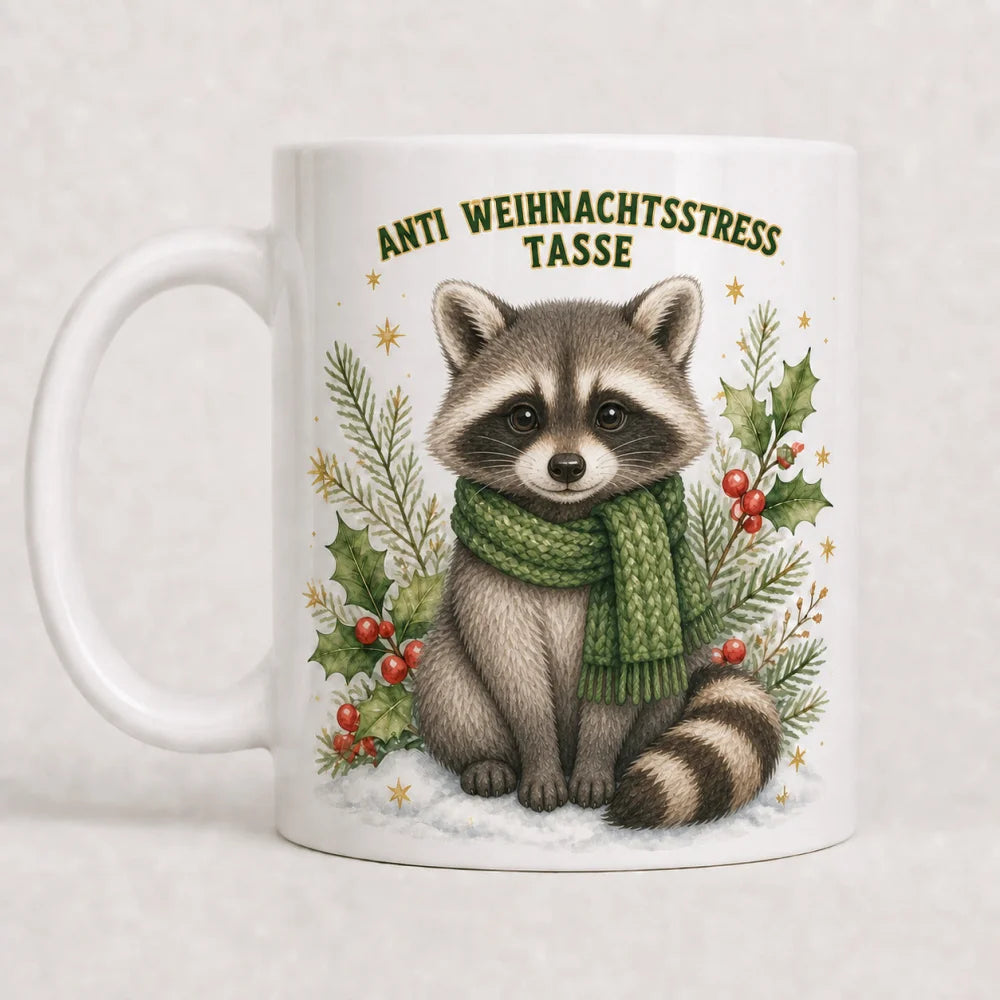 Anti Weihnachtsstress Tasse Weihnachten – Tiere Aquarell - WS-Trend.de