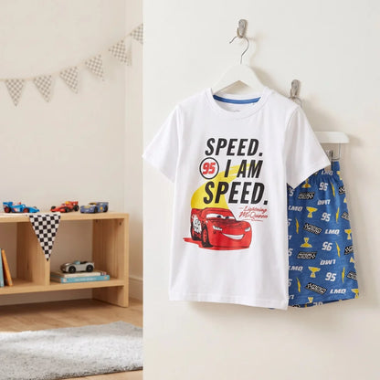 Disney Cars 3 Lightning McQueen Kinder kurzarm Pyjama Schlafanzug 98-128 - WS-Trend.de