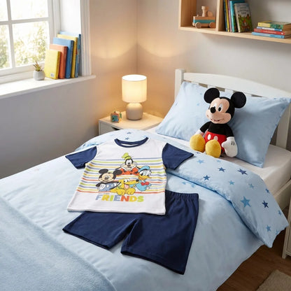 Disney Mickey Maus Goofy Donald Duck Kinder Jugend Schlafanzug Pyjama 98-128 - WS-Trend.de
