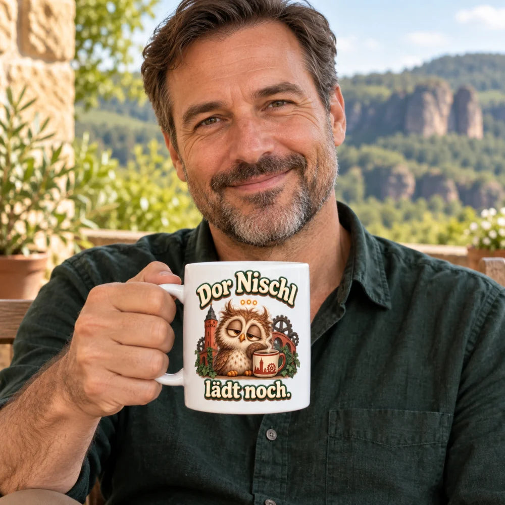 WS-Trend Chemnitz Eule Tasse Sachsen-Humor Keramik 330 ml Geschenkidee - WS-Trend.de