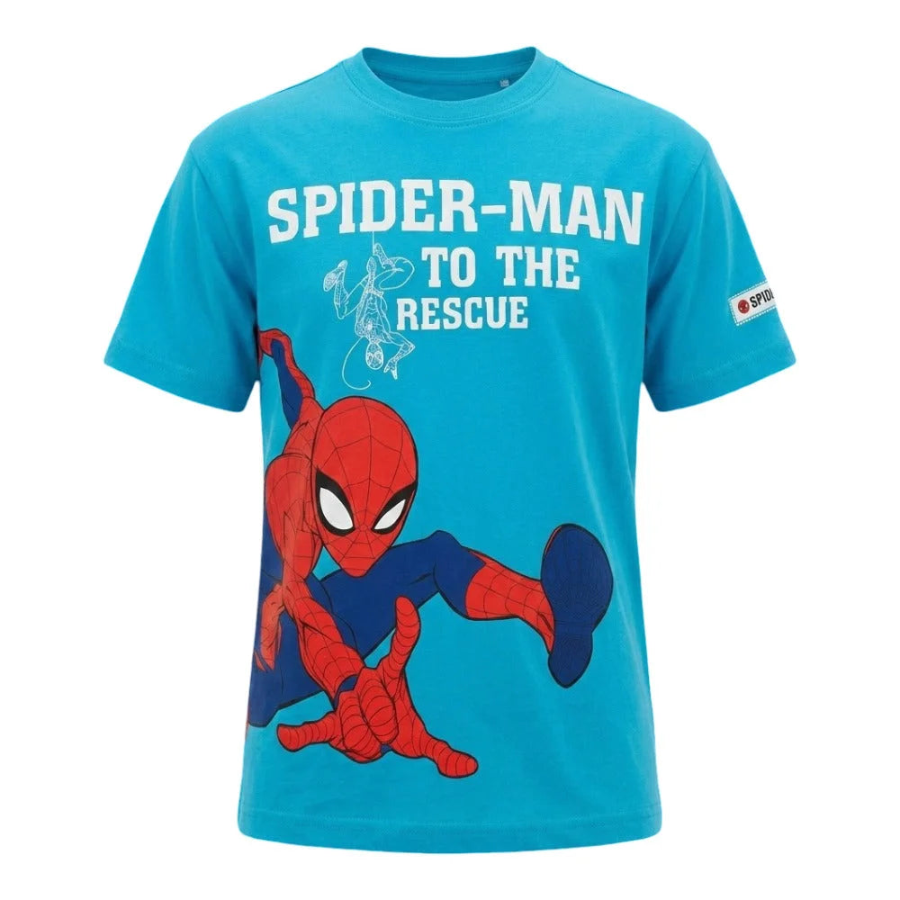 Marvel Spiderman Kinder Jungen T-Shirt Kurzarm Shirt Gr. 98 bis 128 Baumwolle - WS-Trend.de