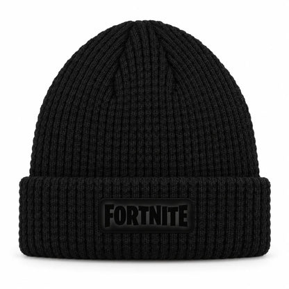 Fortnite Jungen Wintermütze Beanie Schwarz mit Logo-Patch Gr. 54–56 - WS-Trend.de