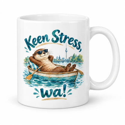 WS-Trend Spree Otter Tasse lustiger Spruch Keramik 330 ml Geschenkidee - WS-Trend.de
