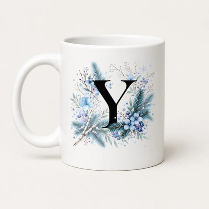 Winter Tasse A-Z Buchstaben 325 ml Keramik Geschenkidee personalisiert - WS-Trend.de