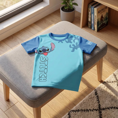 Disney Stitch Kinder Jungen T-Shirt Kurzarm Shirt Gr. 98 100% Baumwolle - WS-Trend.de