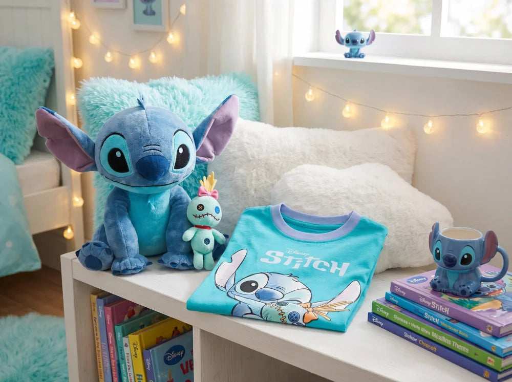 Disney Stitch Kinder Jungen T-Shirt Kurzarm Shirt Gr. 98 bis 128 Baumwolle - WS-Trend.de