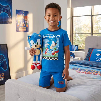 Sega Sonic The Hedgehog Jungen Kinder Pyjama Schlafanzug 104-128 Baumwolle - WS-Trend.de