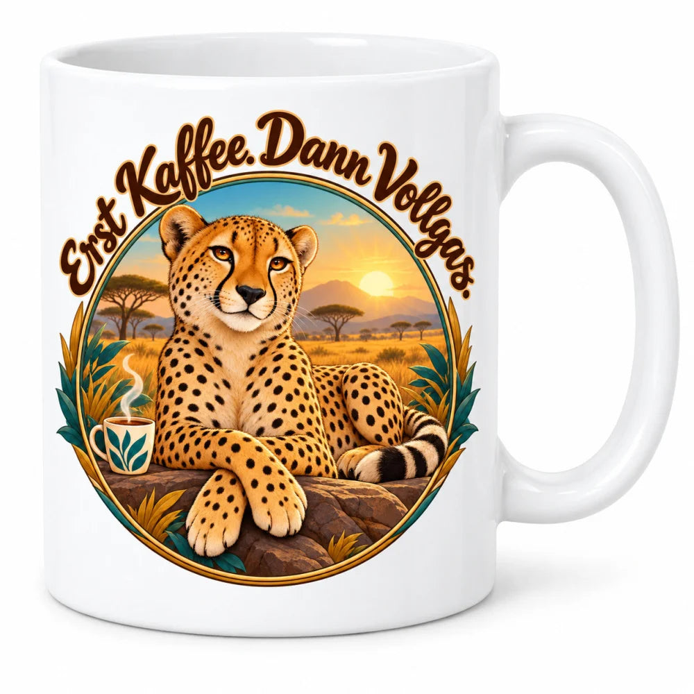 WS-Trend Afrika Tasse Keramik 330 ml mit Spruch 10 Motive als Geschenk - WS-Trend.de