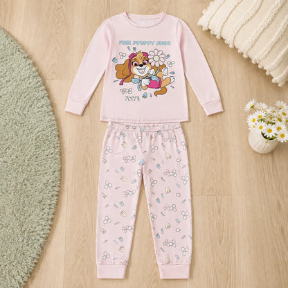 Paw Patrol Skye Kinder Mädchen langarm Schlafanzug Pyjama 104-128 - 100% Baumwol - WS-Trend.de