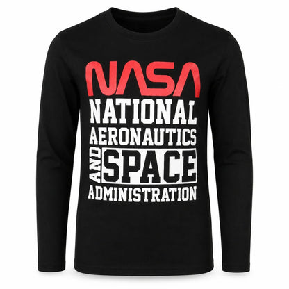 Print-Shirt NASA Space Center Kinder Jungen langarm T-Shirt Langarmshirt - WS-Trend.de