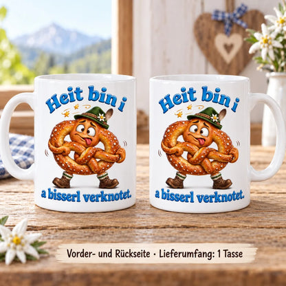WS-Trend Brezn Kaffeetasse bayerischer Spruch Keramik 330 ml fürs Büro - WS-Trend.de