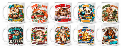 Lehrer Tasse Keramik 330 ml Geschenk Lehrerin Unterricht Spruch Kaffee