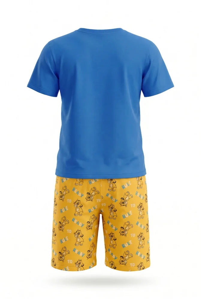 König der Löwen Simba Kinder Schlafanzug Pyjama kurzarm 98 -128 Baumwolle - WS-Trend.de