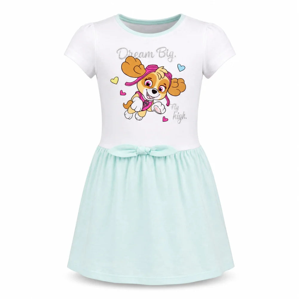 Paw Patrol Skye der Flughund Kinder kurzarm Kleid Sommerkleid 98 -128 Baumwolle - WS-Trend.de
