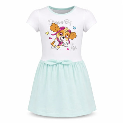 Paw Patrol Skye der Flughund Kinder kurzarm Kleid Sommerkleid 98 -128 Baumwolle - WS-Trend.de