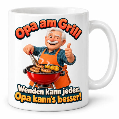 WS-Trend Grillopa Tasse Keramik 330 ml Geschenk für Opa zum Geburtstag - WS-Trend.de