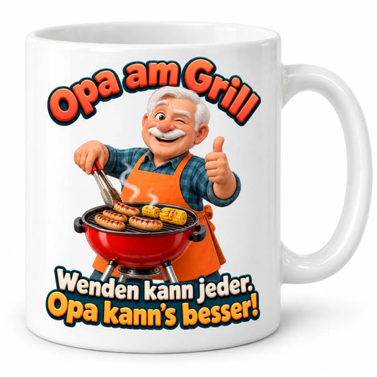 WS-Trend Grillopa Tasse Keramik 330 ml Geschenk für Opa zum Geburtstag - WS-Trend.de
