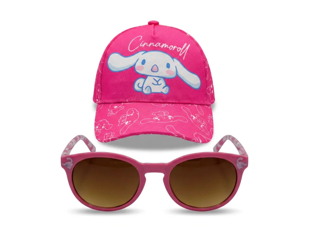 Hello Kitty Cinnamoroll Kinder Basecap Baseball Kappe und Sonnenbrille Gr. 52-54 - WS-Trend.de