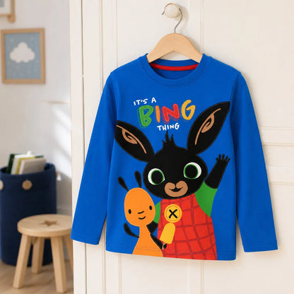 Bing Jungen Langarmshirt Blau oder Grau Größen 92–116 - WS-Trend.de
