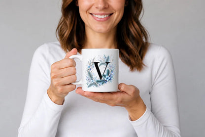 Winter Tasse A-Z Buchstaben 325 ml Keramik Geschenkidee personalisiert - WS-Trend.de