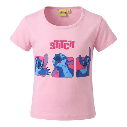 Disney Stitch Kinder Mädchen T-Shirt Kurzarm Shirt Gr. 98 bis 128 Baumwolle - WS-Trend.de