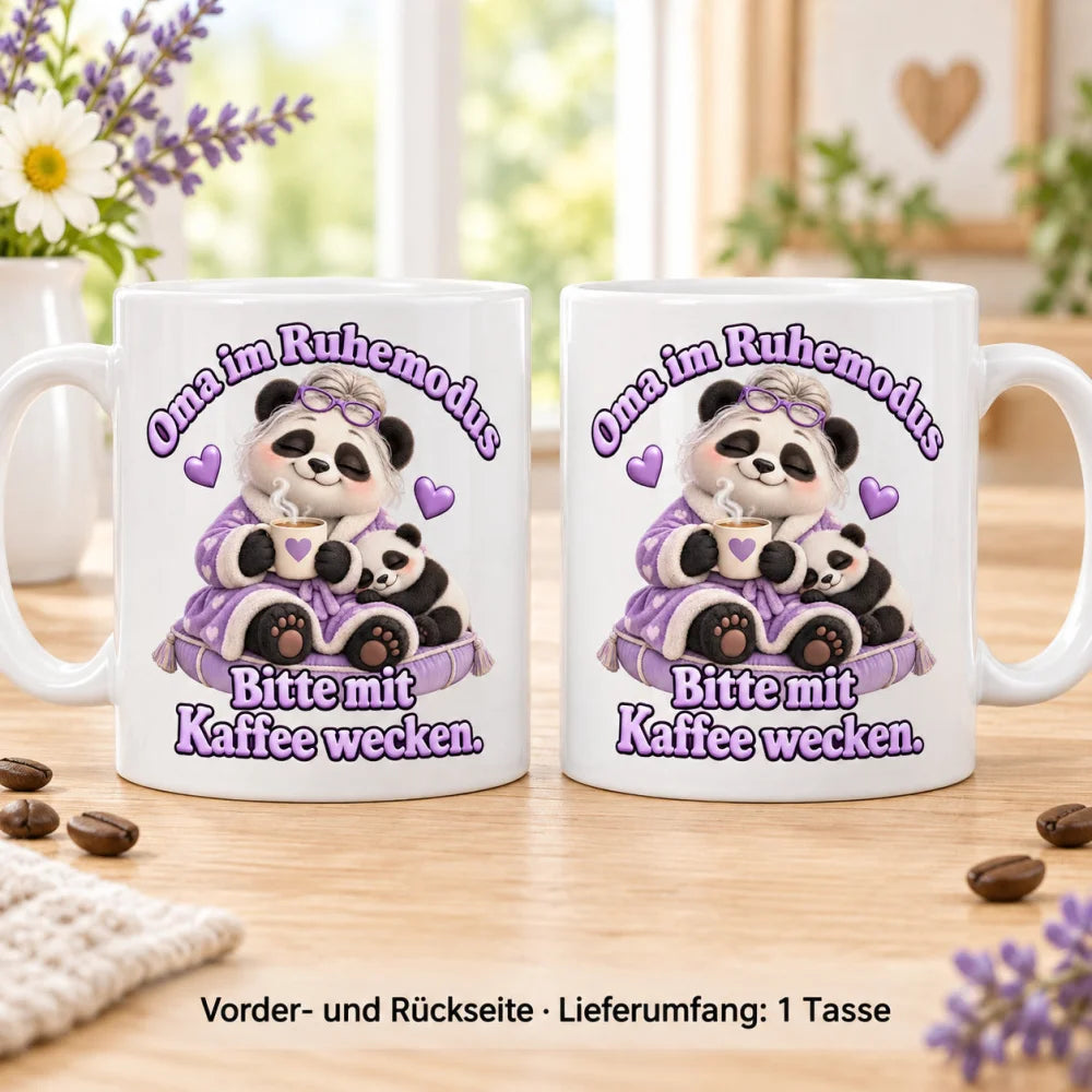 WS-Trend Pandaoma Tasse Keramik 330 ml Geschenk für Oma zum Geburtstag - WS-Trend.de