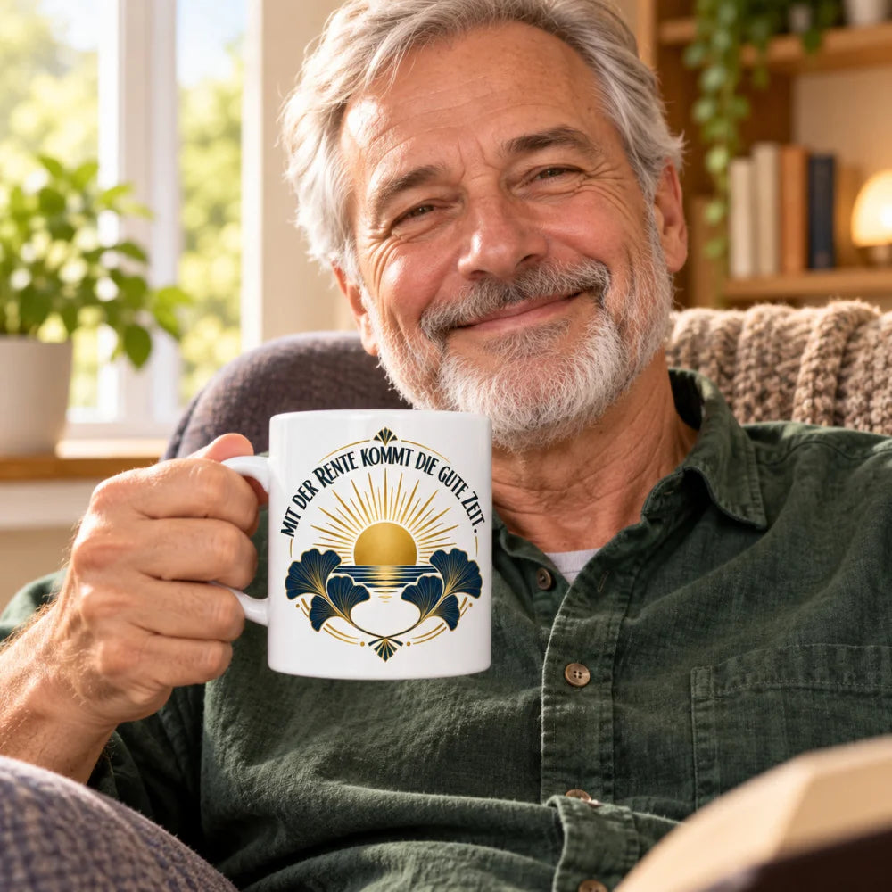 WS-Trend Rente Tasse Keramik 330 ml Spruch Geschenk 10 Motive zur Wahl - WS-Trend.de