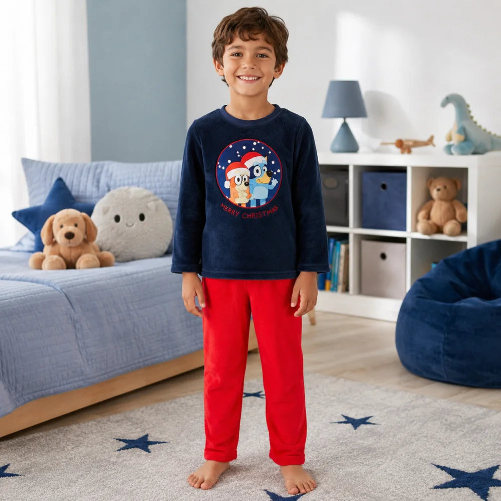 Bluey Bingo Kinder Polar Fleece Pyjama Schlafanzug Pulli Hose - WS-Trend.de