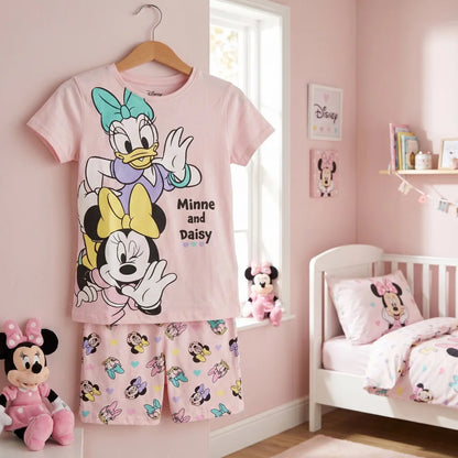Disney Minnie Maus Daisy Kinder Schlafanzug Pyjama Gr. 104-134 100% Baumwolle - WS-Trend.de
