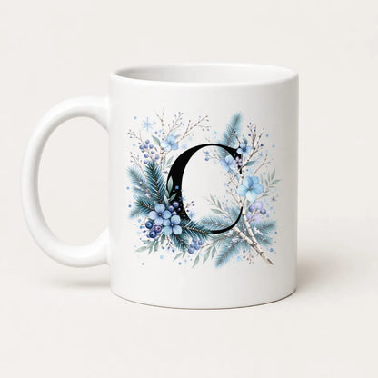Winter Tasse A-Z Buchstaben 325 ml Keramik Geschenkidee personalisiert - WS-Trend.de