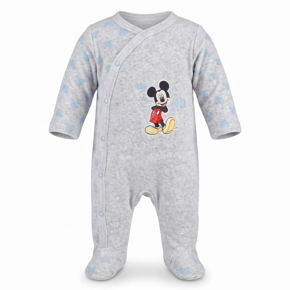 Disney Mickey Maus Baby Kleinkind Velour Body Strampler Einteiler Gr. 80 - 92 - WS-Trend.de