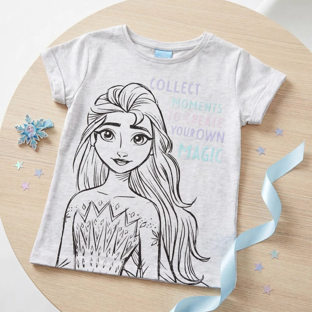 Disney Eiskönigin T-Shirt Kinder Mädchen Top Elsa Gr. 104 - 134 - WS-Trend.de
