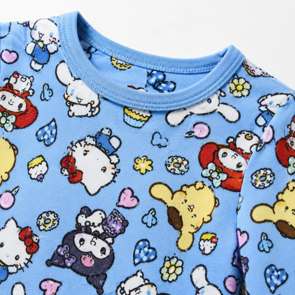 Hello Kitty Kinder Mädchen Schlafanzug Pyjama Shirt Hose Gr. 98-128 - WS-Trend.de