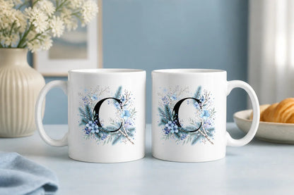 Winter Tasse A-Z Buchstaben 325 ml Keramik Geschenkidee personalisiert - WS-Trend.de