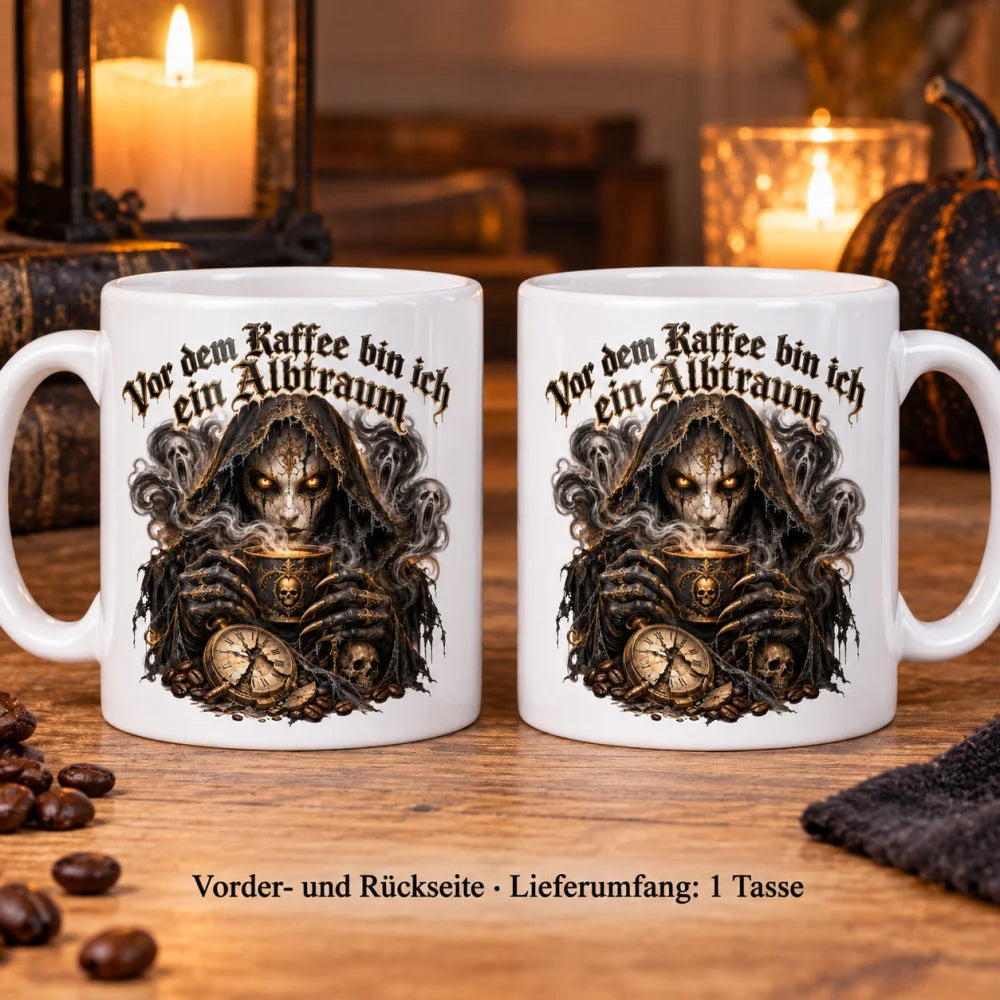 WS-Trend Kaffee-Albtraum Horror Tasse 330 ml Geschenk fuer Horror-Fans - WS-Trend.de