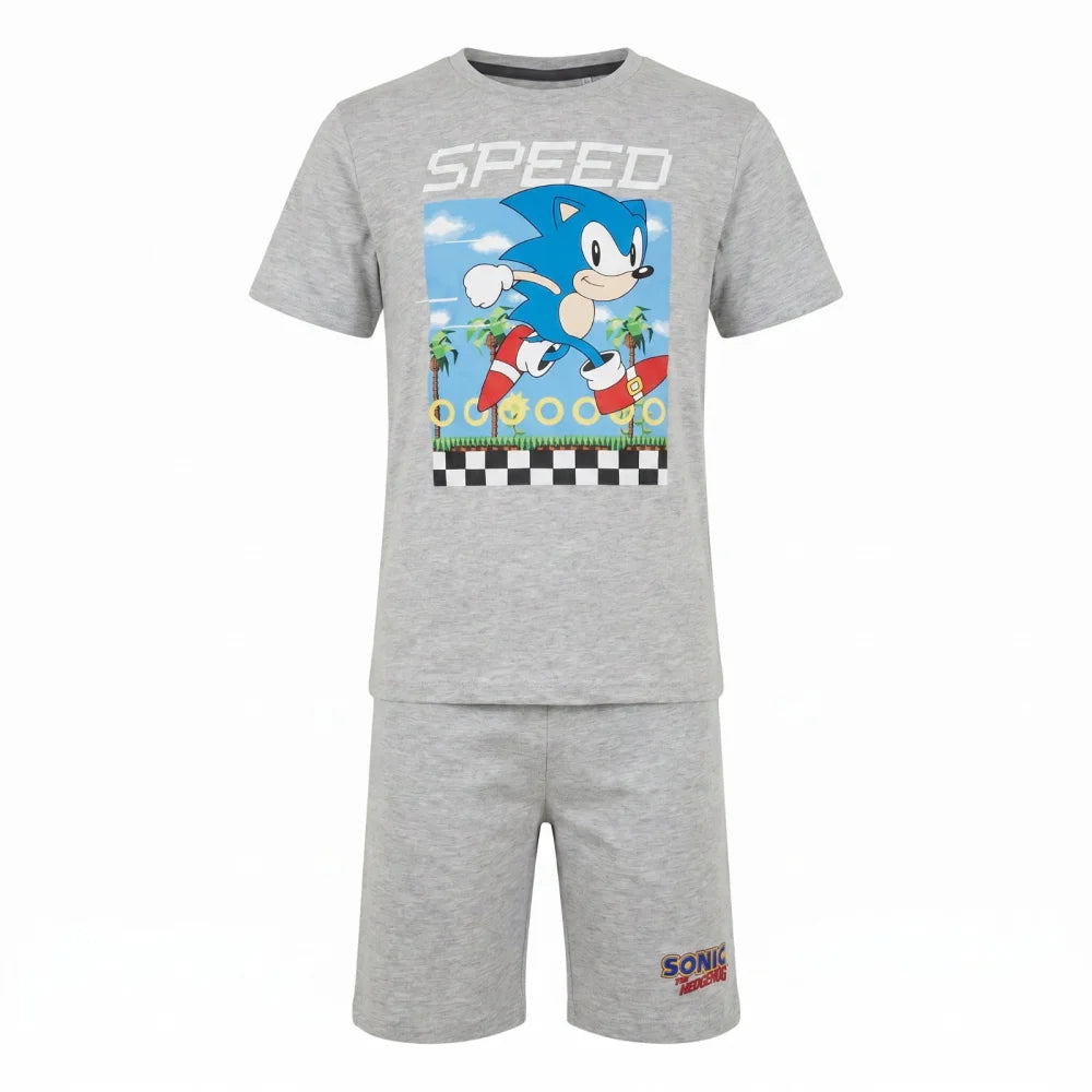 Sega Sonic The Hedgehog Jungen Kinder Pyjama Schlafanzug 104-128 Baumwolle - WS-Trend.de