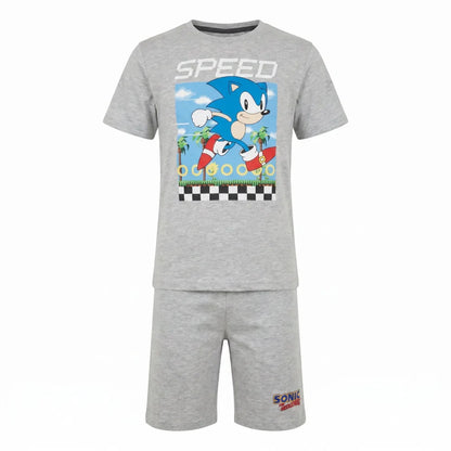 Sega Sonic The Hedgehog Jungen Kinder Pyjama Schlafanzug 104-128 Baumwolle - WS-Trend.de