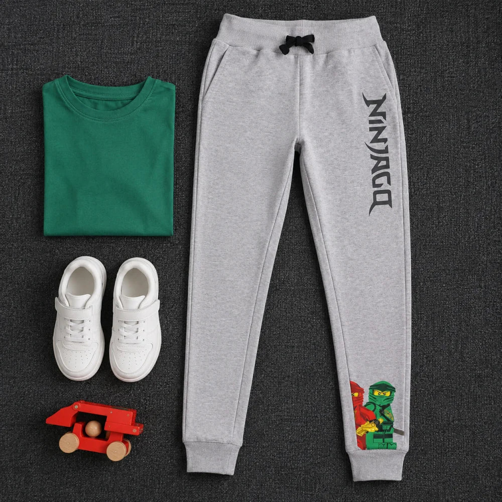 LEGO® Ninjago Jogginghose Kinder Sporthose Hose 98 bis 104 Blau Grau - WS-Trend.de
