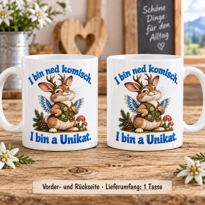 WS-Trend Wolpertinger Tasse bayerischer Spruch Keramik 330 ml Geschenk - WS-Trend.de