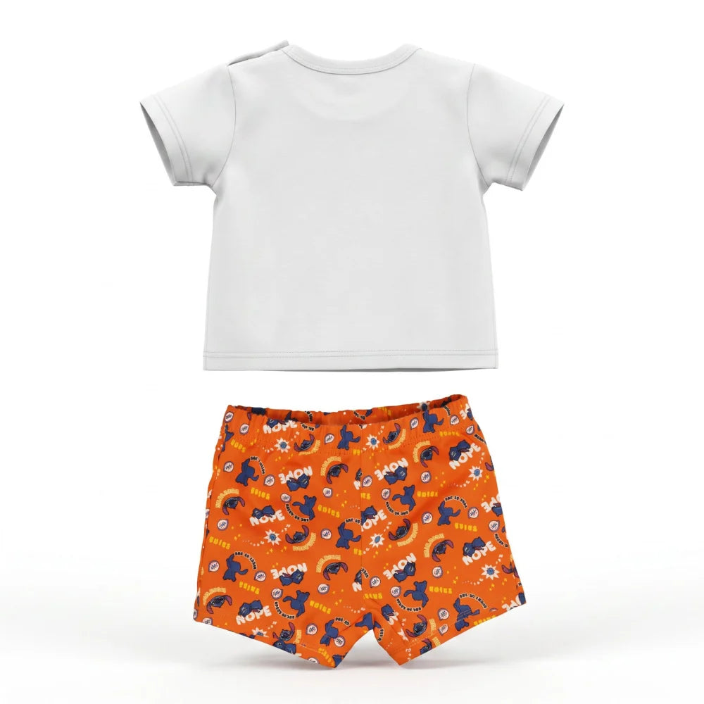 Disney Stitch Baby Sommerset Shorts plus T-Shirt Gr. 68 oder 80 -100% Baumwolle - WS-Trend.de