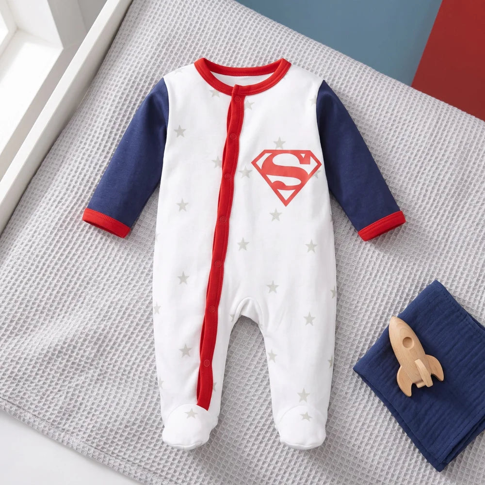DC Comics Superman Baby Kleinkind Strampler Einteiler Gr. 62 - 92 100% Baumwo... - WS-Trend.de