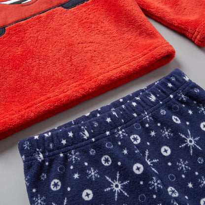 Disney Cars Lightning McQueen Weihnachts-Pyjama Coral-Fleece Größen 98–128 - WS-Trend.de