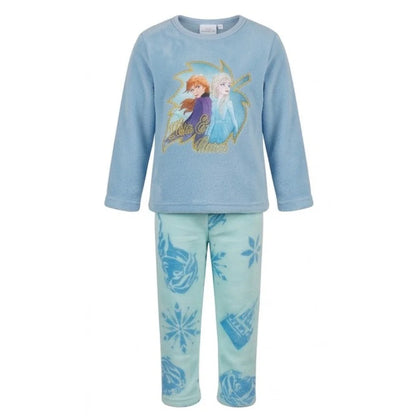 Schlafanzug Disney Die Eiskönigin Kinder Mädchen Coral Fleece Pyjama - WS-Trend.de