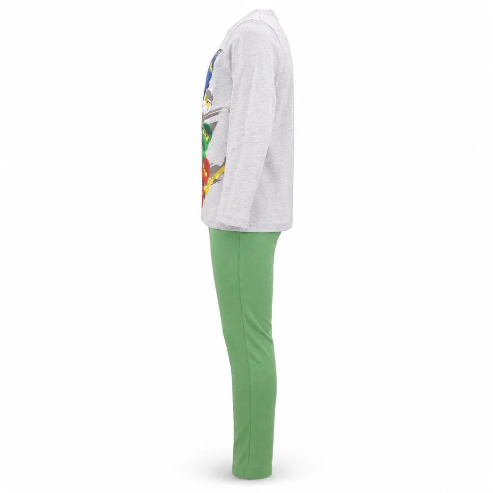 LEGO® Ninjago Jungen Kinder Pyjama Schlafanzug 98 -104 Kai Jay Zane Lloyd - WS-Trend.de